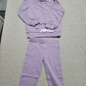 Carter's Girl 2T Light Purple Legging Set
